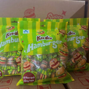 Kẹo dẻo hamburger (vị hoa quả tổng hợp) (1T x 30gói x 300g)