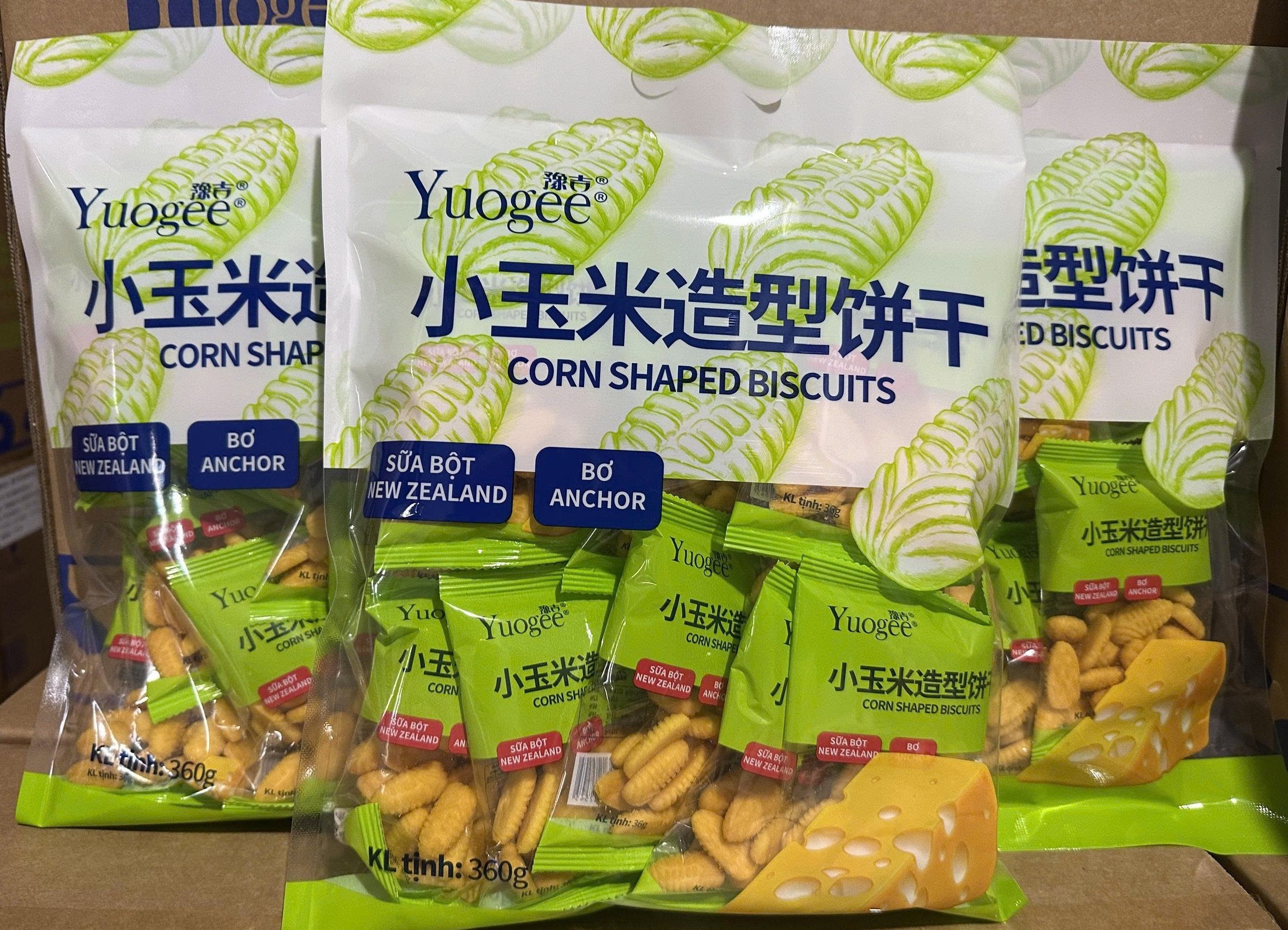 Bánh quy hình bắp ngô (1T x 16gói x 360g)