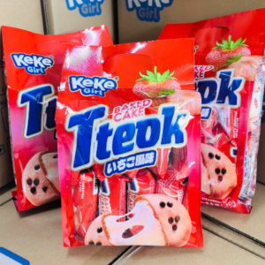 Bánh nướng tteok (vị dâu tây) 1T x 24 Gói x 275g
