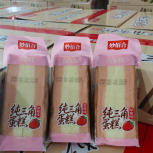 Bánh bông lan tam giác (vị dâu tây) 1T x 20 gói x 100g